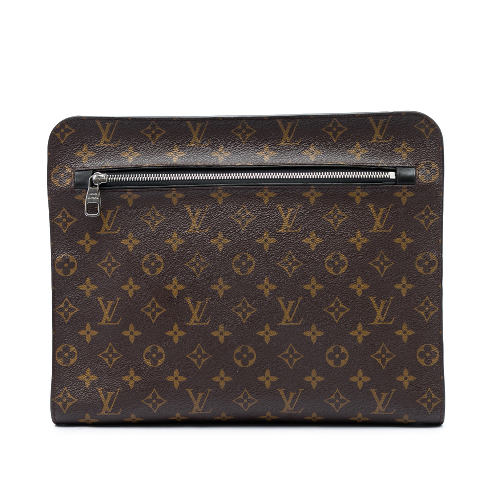 Pre-Loved Louis Vuitton Monogram Macassar Portfolio Case